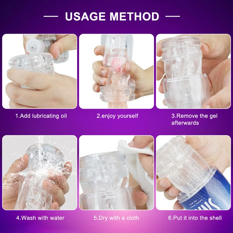 Rotating Clip Suction Transparent Airplane Cup on Penis Massager Dolls for Sacks Pussy Cans Exotic Accessories Goods Adult | Красота и