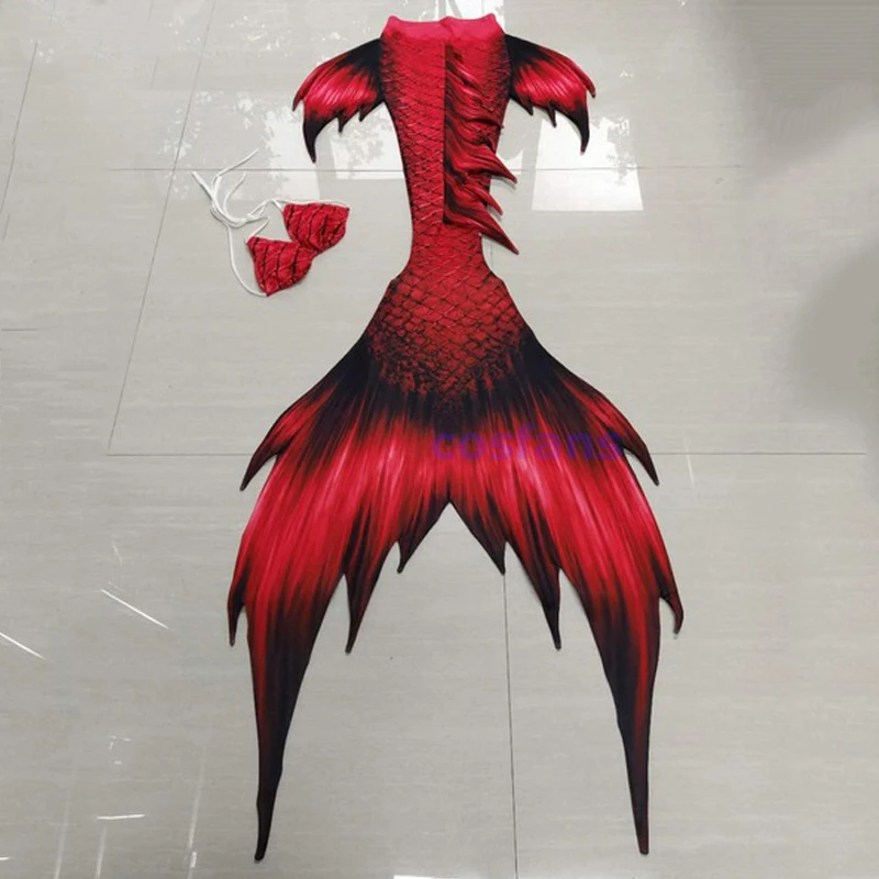 Модные хвостом русалки для плавания взрослых Детские вечерние Косплей Костюм