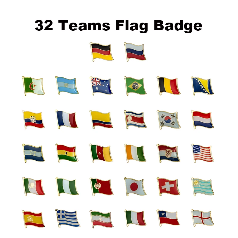 Металлическая Булавка с национальным флагом булавка значок для России Алжира