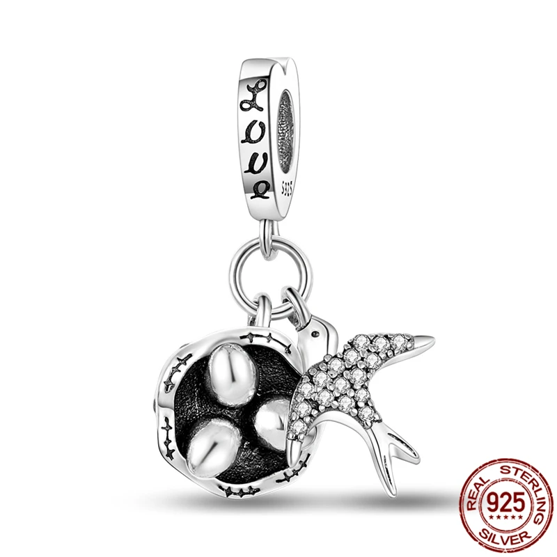 

Женский кулон «Ласточка» из серебра 100% пробы