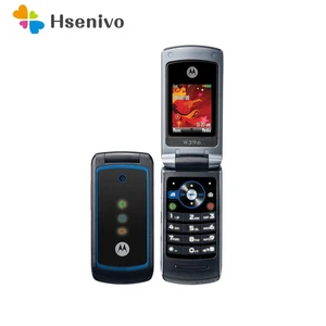 motorola w396 refurbished original unlocked flip mp3 mobile phone fm radio 1 8 940mah cheap cell phone free shipping free global shipping