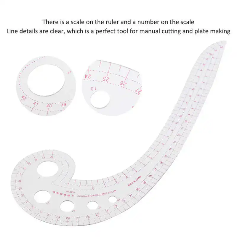 Sewing Grading Ruler Curve Shaped Multifunctional Clothing Embroidery Supplies | Дом и сад