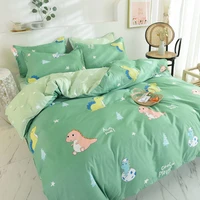 dinosaur bedding set fashion fruit cartoons flat sheets adult children bed linen duvet quilt cover pillowcase kawaii boys girl