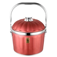 thick 304 stainless steel stockpot fire free reboiler lnsulation soup pot 7 5 l pot large capacity lunch pot kitchen pot