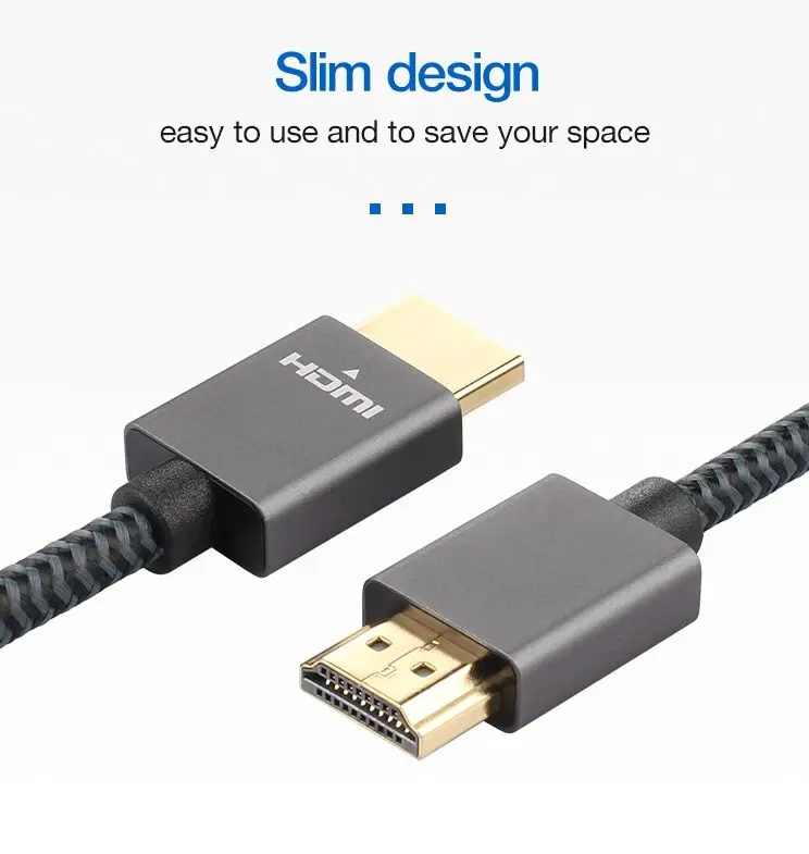 

4K 18Gbps HDMI-compatible To HDMI-compatible Cable High Speed 2.0 Golden Plated Connection Cord For UHD FHD 3D Xbox PS3 PS4 TV