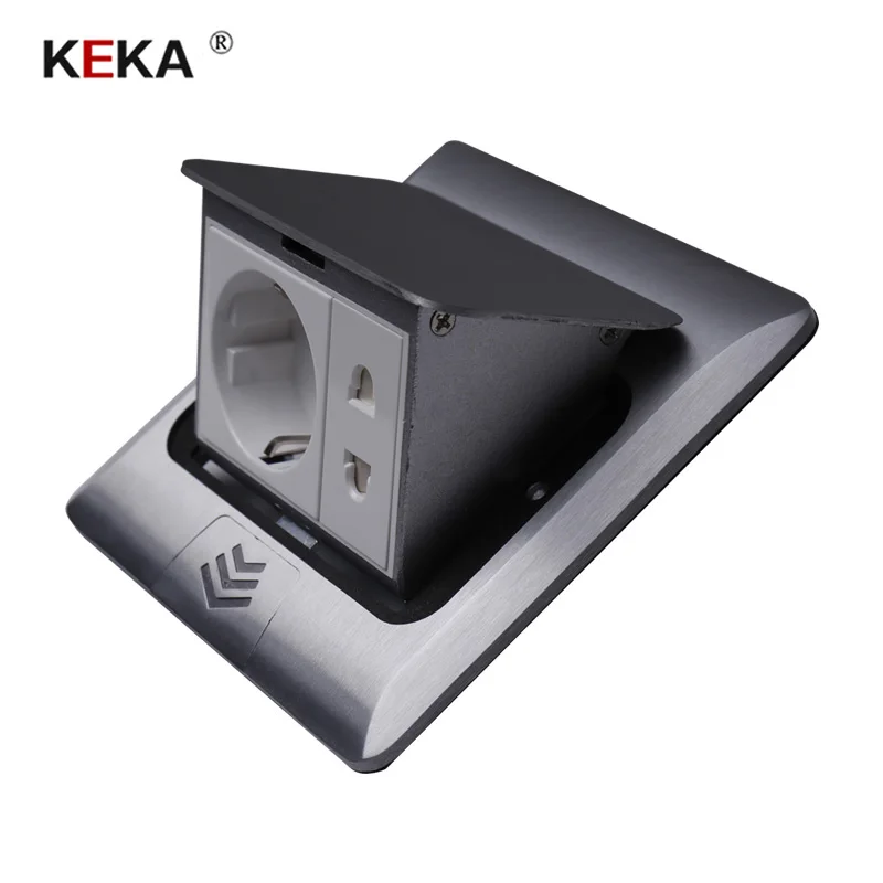 Алюминиевая серебристая Панель KEKA 16 А европейская стандартная настольная