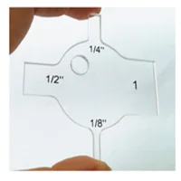 sewing ruler patchwork template for sewing machines 3/8' seam allowance 1 set = 12pcs# PT-12
