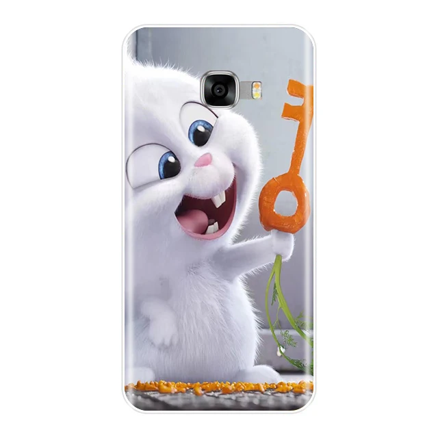TPU чехол для телефона Samsung Galaxy C5 C7 C9 Pro Силиконовый Модный милый мягкий с животными