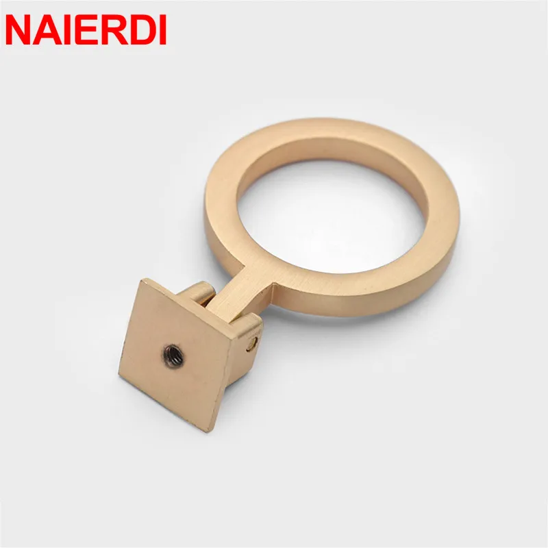 NAIERDI Solid Zinc Alloy European Furniture Handle Vintage Gold Cabinet Pulls Kitchen Cupboard Drawer Knobs Hardware | Обустройство