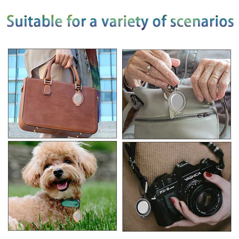 

Airtags case suitable for Airtags protective sleeve anti-loss device apple tracker locator metal key chain protective shell