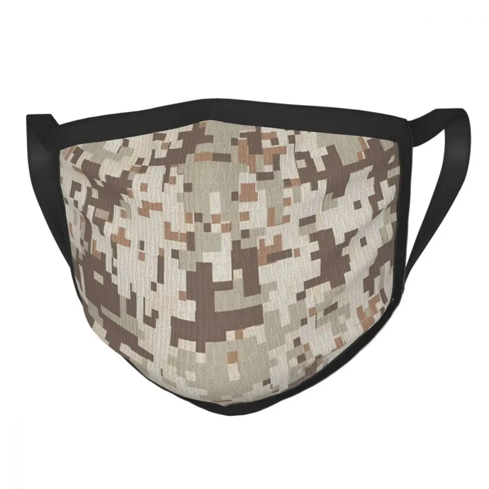 

Desert Camo Reusable Face Mask Multicam Military Anti Haze Dustproof Mask Protection Mask Respirator Mouth Muffle