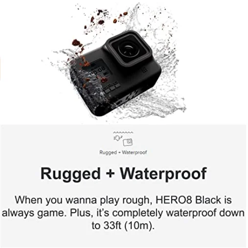 Водонепроницаемая экшн-Камера GoPro HERO 8 Black 4K Ultra HD 12 МП 1080p | Электроника