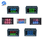 Цифровой мини-вольтметр амперметр 0,56 дюйма постоянного тока 100 в 10 А панельный измеритель напряжения тока тестер светодиодный дисплей Кабельный разъем