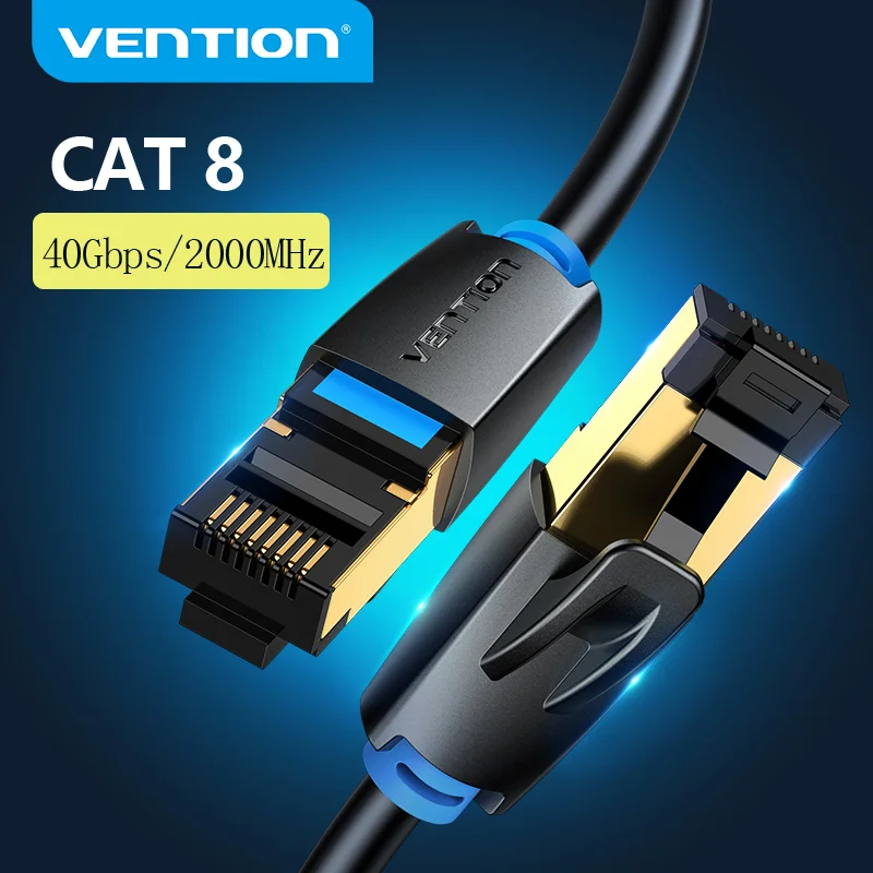 Vention Ethernet кабель Cat 8 сетевой высокая скорость 40 Гбит/с SSTP провод Интернет Патч с RJ45