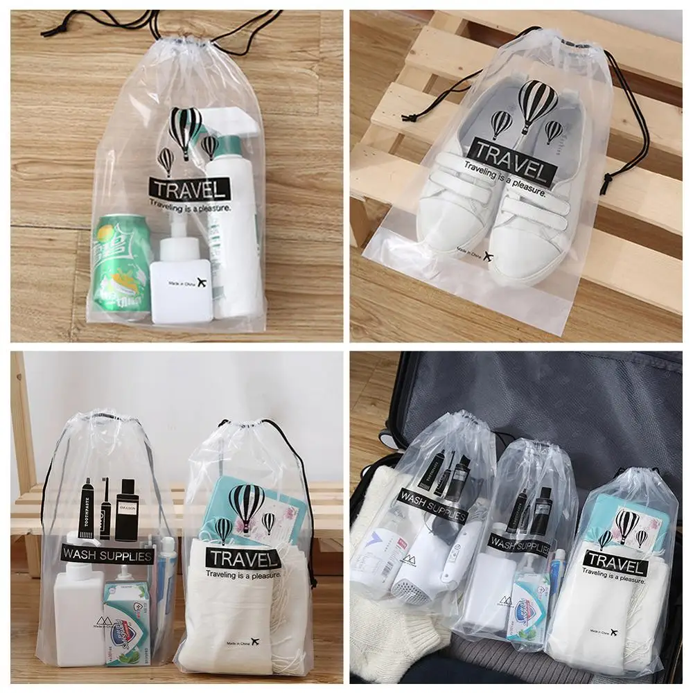 

Portable Storage Bags Travel Luggage Pocket Drawstring storage bag Waterproof For Clothes Underwear Sundries Shoes Home Organize