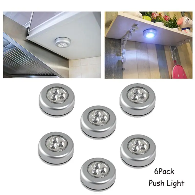 YUN светильник S 6 шт. энергосберегающий дизайн Ночной АБС на батарейках клик 3