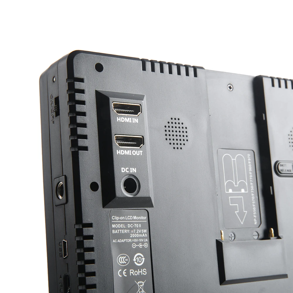 VILTROX DC 70II 1024*600 7 ''цветной TFT LCD HD монитор HDMI AV вход для цифровой зеркальной