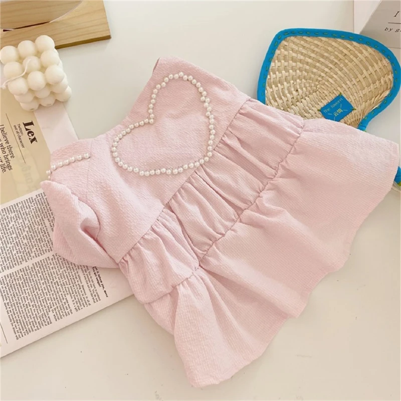 

Pets French Bulldog Clothes Cute Dress