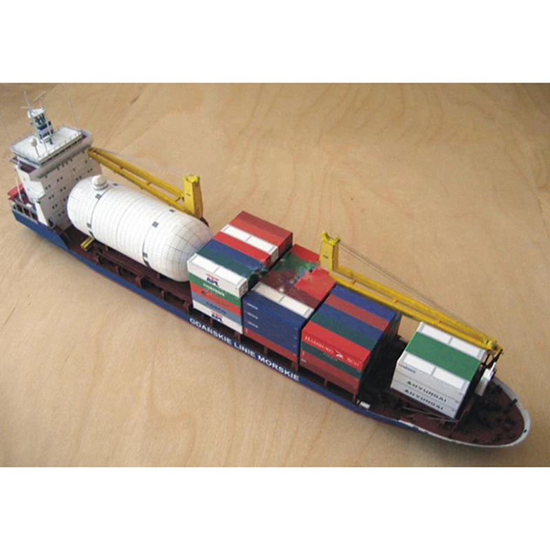 1PC 1:400 Gdansk Cargo Ship DIY Handcraft 3D Paper Card Model Sets MYPANDA | Игрушки и хобби
