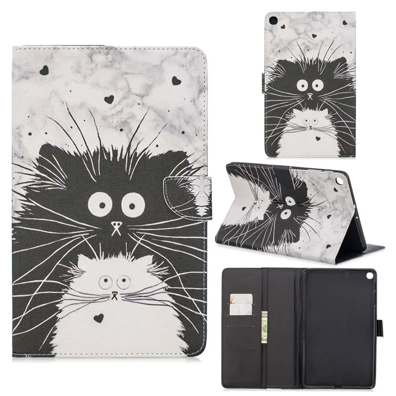 case Кожаный чехол с откидной крышкой и подставкой, Магнитный чехол для samsung Galaxy Tab S5e 10,5 T720 T725 SM-T720 SM-T725 - Цвет: case