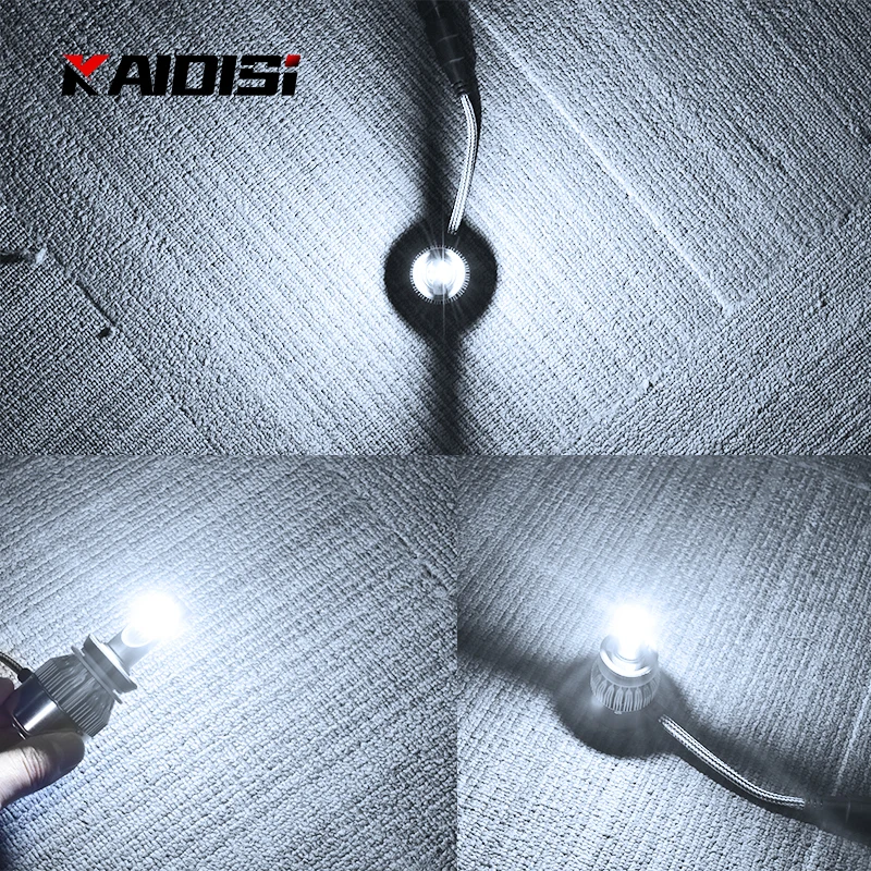 

2pieces 6000k 10000k H4 Led Headlight H1 H3 H4 9004 9007 H11 H13 880 9004 9005 9006 Super Bright C6 Car Headlamp