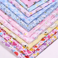 100150cm floral cotton poplin sewing fabric diy childrens wear cloth diy baby dress decoration home
