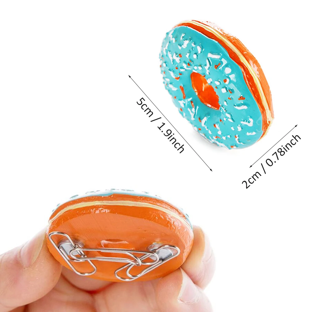 2 шт./лот Милый Пончик Магнитные Сувениры на холодильник имитация еды магнит для