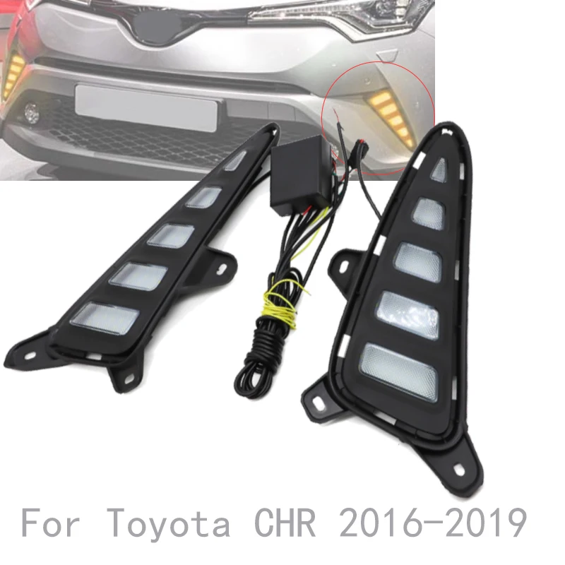 

Car Flashing LED DRL For Toyota CHR 2016-2019 LED Daytime Running Turning Signal Light Fog Light Lamp Brake Light Lamp Accessori