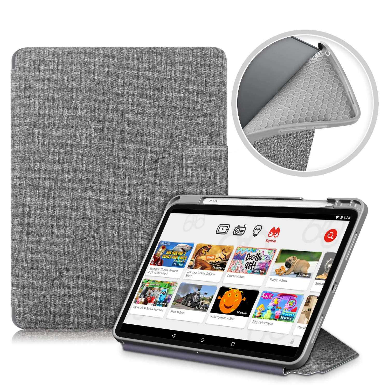 GLIGLE трансформатор чехол подставка для iPad Pro 11 2018 Smart Cover в виде ракушки|Чехлы