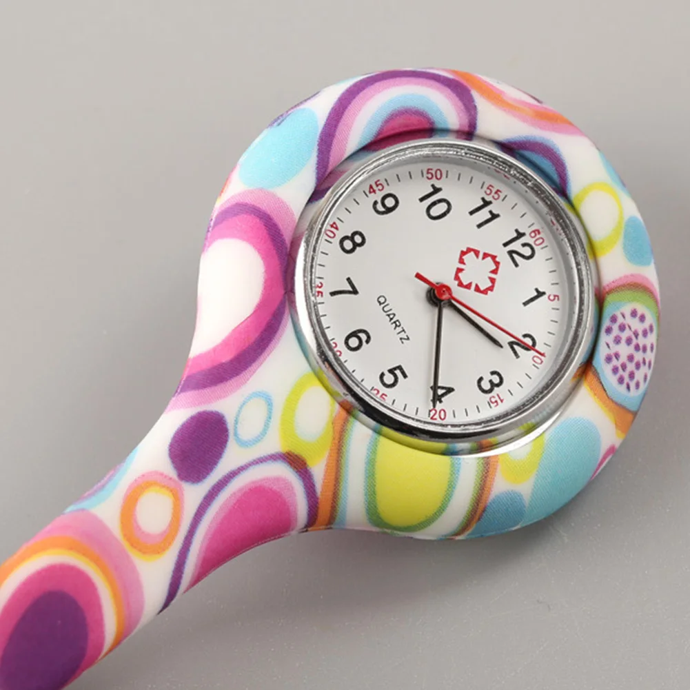 Карман с круглым циферблатом и клипсой силиконовая брошь туника для медсестер