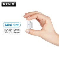kerui 433mhz wireless mini small micro home security door window sensor detector anti tamper for gsm wifi alarm system