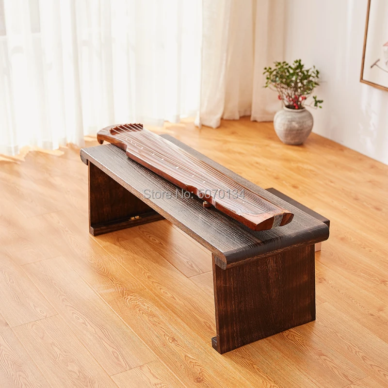 Старинный деревянный стол для пианино со складными ножками прямоугольный чайный