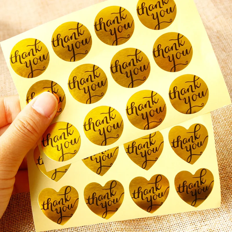 108 шт. золотистые декоративные наклейки в виде сердца|Канцелярские наклейки| |