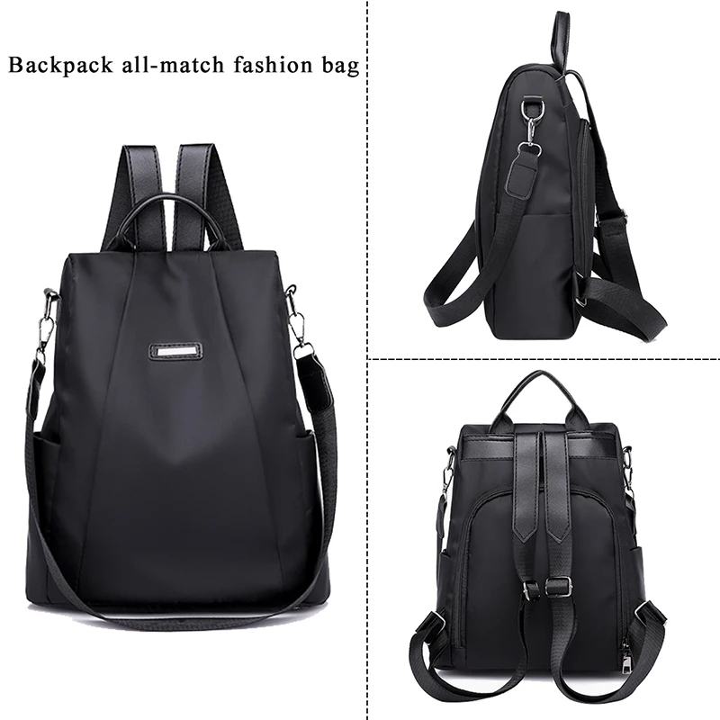 

Litthing Women's Portable Anti Theft Backpack Backpacks Multifunctional Travel Oxford Waterproof Large Capacity Bag Schoolbag