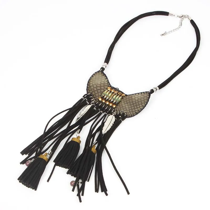 

2021 Leather Necklace & Pendants Series Gothic Women Black Punk Pendant Necklaces Vintage Dress Party Dance Gift