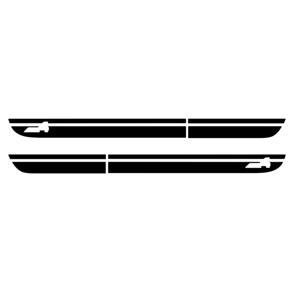 Side Skirt Only Автомобильный Стайлинг капот виниловая накладка наклейка боковая юбка StripesTrunk наклейка s для Mini Cooper Countryman f60 аксессуары - Название цвета: Side Skirt Only