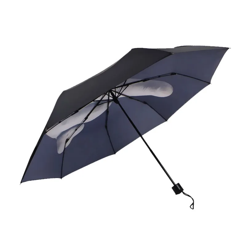 

Creative Cool Novelty Middle Finger Umbrella Rain Women Umbrella Men Windproof Folding Parasol Personality 3 Fold Umbrellas