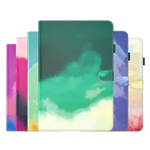 Funda For Realme Pad 10.4 2021 3D watercolor With Slot PU Leather Shell For OPPO Realme Pad 10.4 inch Tablet Case Cover