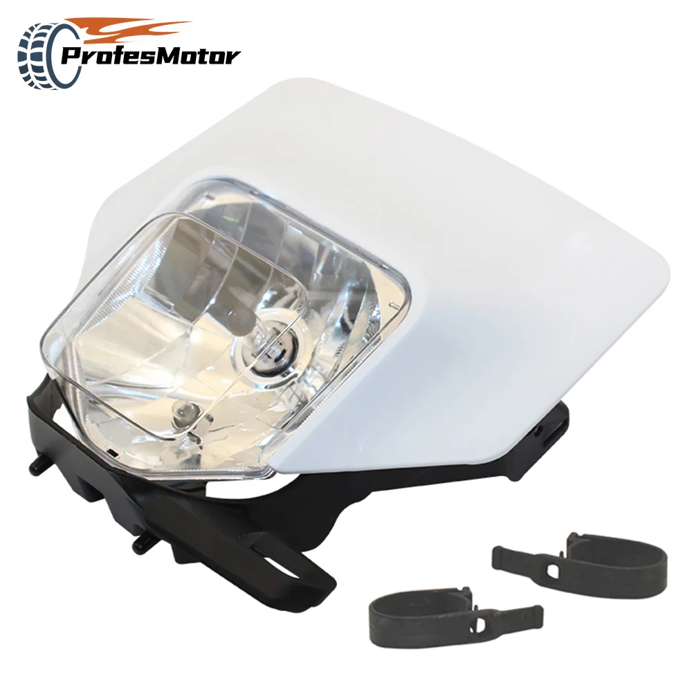 

Светильник льный мотоциклетный белый налобный фонарь Supermoto, налобный фонарь, Головной фонарь для HUSQVARNA FE TE 2018 17 MX внедорожный велосипед, энду...