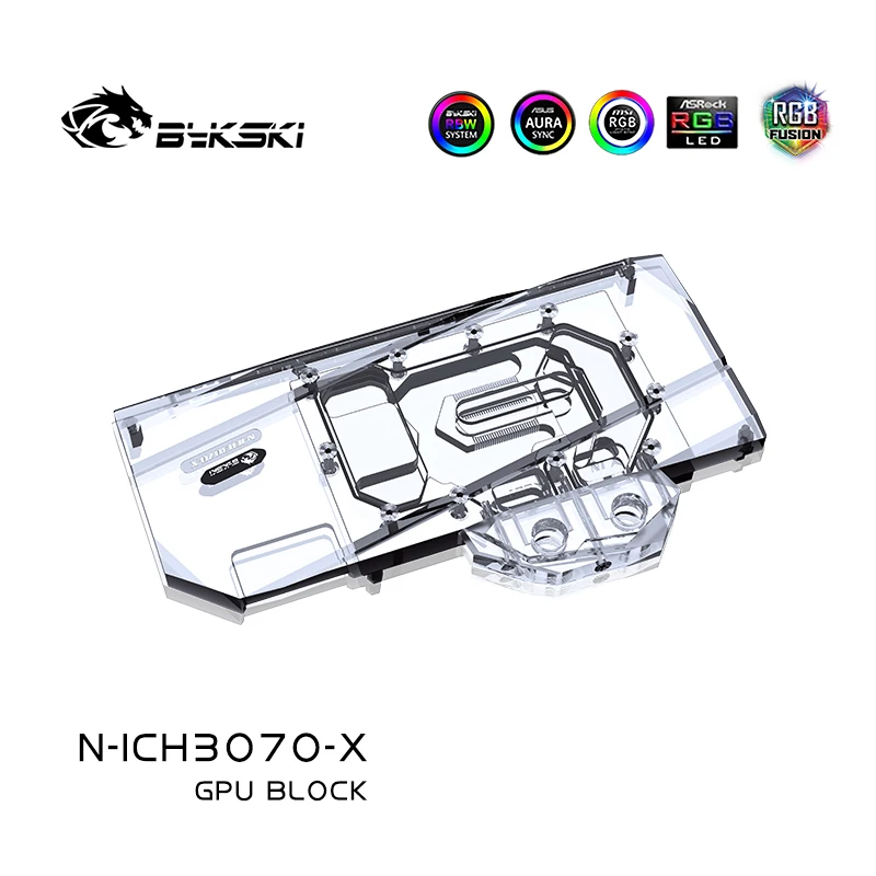Bykski GPU Water Block use Inno3D RTX 3070 ICHILL IceDragon Super Edition / Twin X2 Graphics card Radiator N-ICH3070-X | Компьютеры и