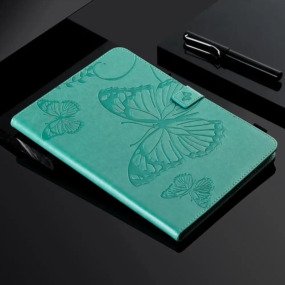 

Чехол-книжка для планшета Ipad Pro 12,9 дюйма, 2018 дюйма, 12,9 дюйма, кожаный чехол-Кошелек с изображением бабочки, зажим для Ipad Pro 2018 дюйма, + ручка