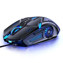 Wired Gaming Mouse Button 6D Led4 Speed DPI Usb Computer Muis Gamer Muizen Stille Ergonomische Mouse Met Backlight For Pc Laptop