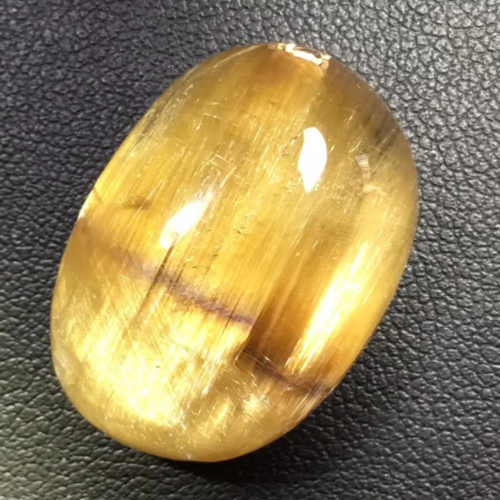 Certificate Natural Gold Rutilated Quartz Titanium Pendant 27x19x9mm Gemstone Rectangle Shape Crystal Stone AAAAA | Украшения и