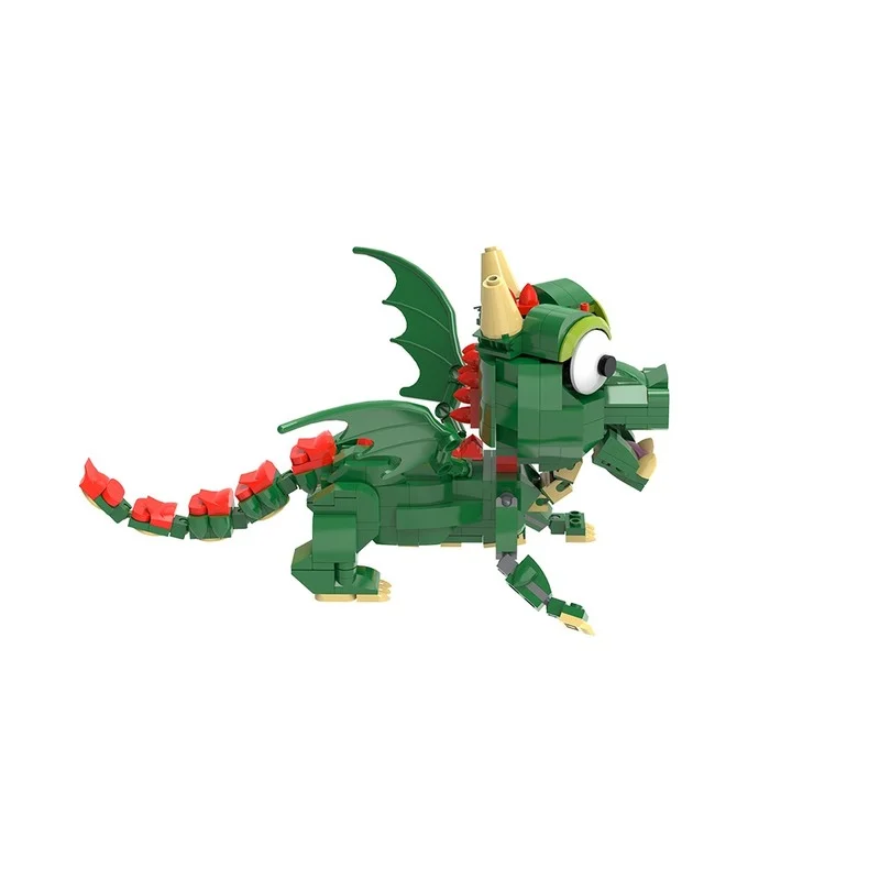 

MOC Mini Wyvern Green Prehistoric Animal Dinosaur Building Blocks Monster Wild Animal Blocks Toys Boy for Children Birthday Gift