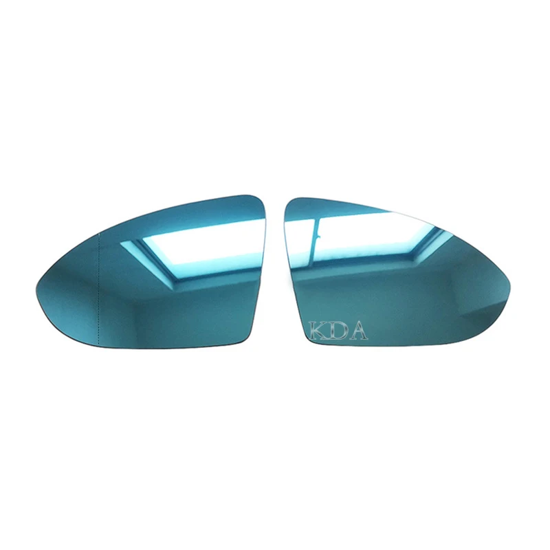 اليسار الحق ساخنة مرآة خلفية الزجاج الأزرق لشركة فولكس فاجن للجولف 7 MK7 2013 2014 2015 2016 2017 توران 2016-2021 5G0857521 5G0857522