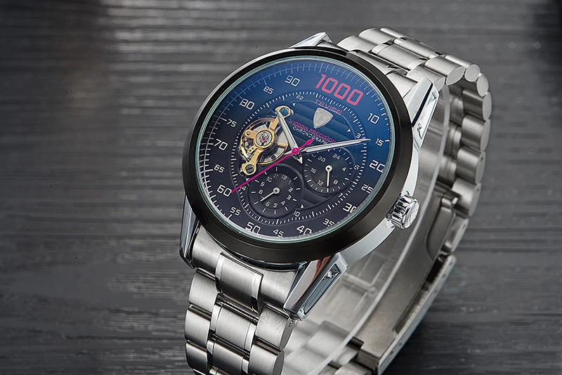TEVISE автоматические часы мужские наручные часы tourbillon механические скелетные наручные часы мужские самоветер водонепроницаемые Relogio Masculino