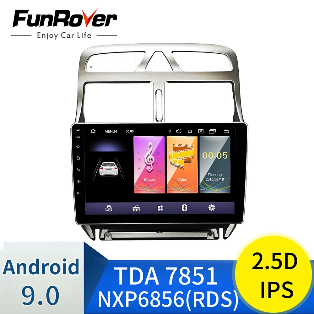 2din Android 9 0 автомобильный DVD мультимедийный плеер peugeot 307 307CC 307SW 2004 2013 автомобильны й