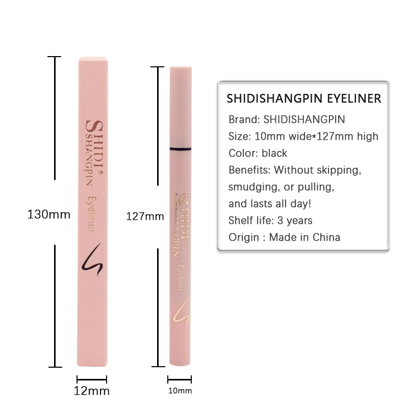 Черная Водостойкая Подводка для глаз 1 шт. долговечная подводка прозрачная