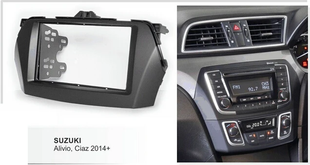 Car Facia for Suzuki Alivio Ciaz 2014+ Radio DVD Stereo CD Panel Dash Kit Trim Fascia Face Plate Frame Bezel Console | Автомобили и