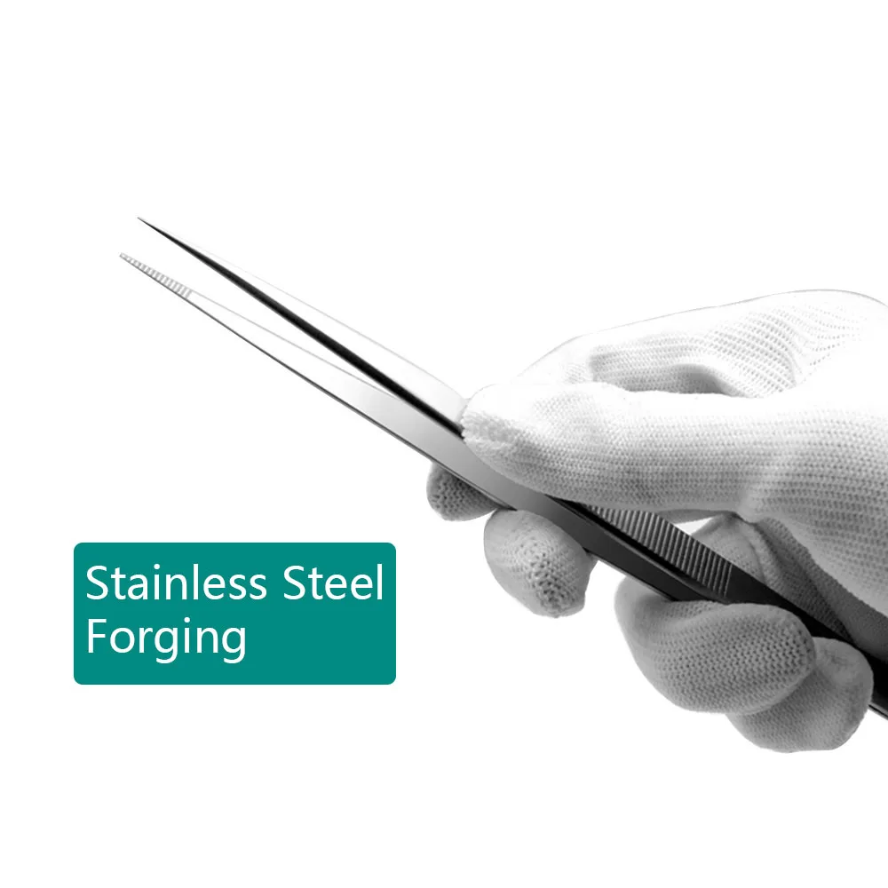 Пинцет промышленного класса из нержавеющей стали 18 см | Инструменты